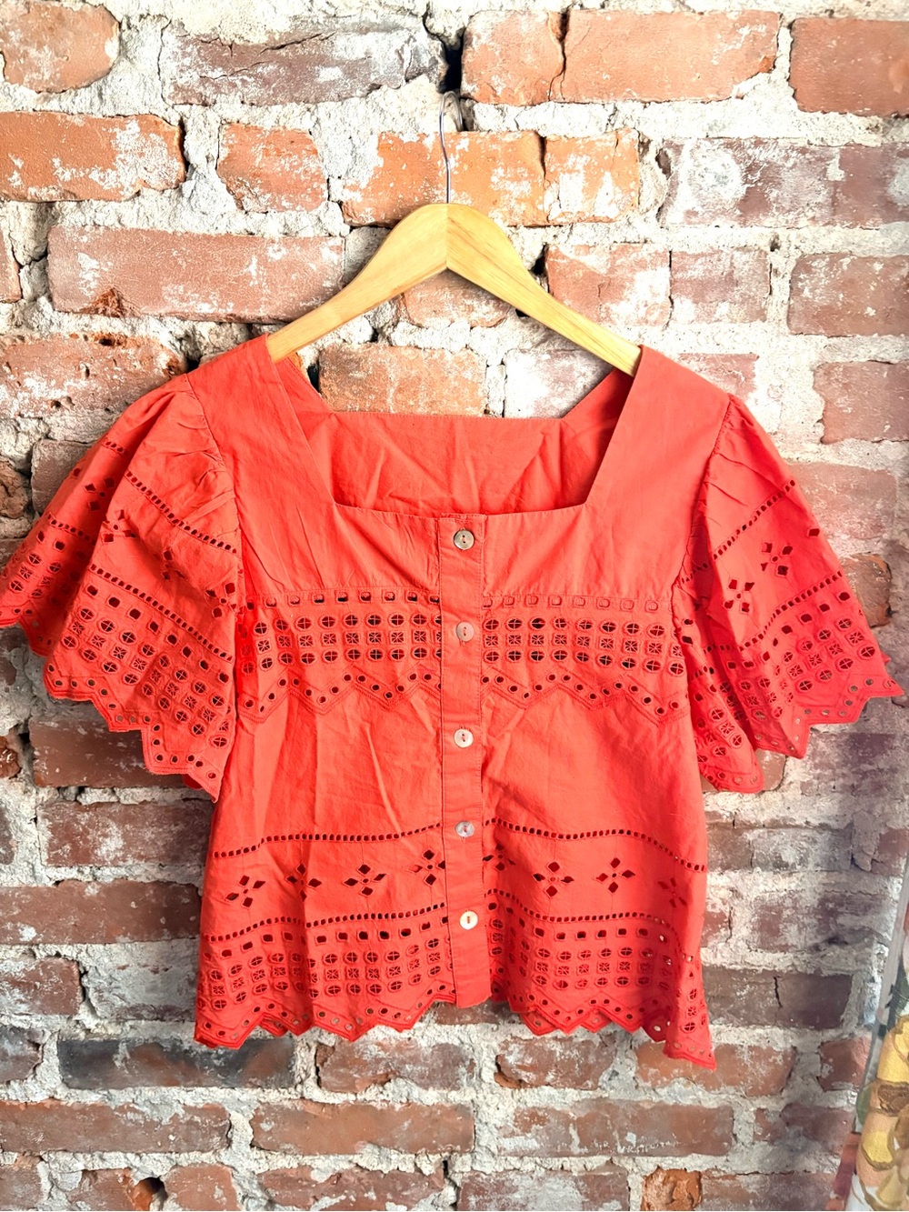 Artelier Nicole Miller Eyelet Blouse